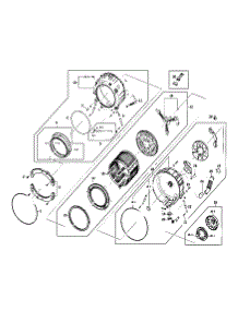 Drum Assy parts for Samsung Washer WF410ANR/XAA / from AppliancePartsPros.com