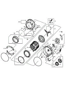 Drum Assy parts for Samsung Washer WF330ANB/XAA / from AppliancePartsPros.com