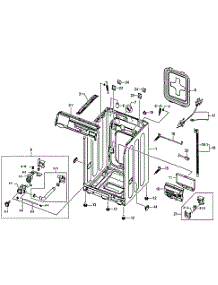 Frame Assy parts for Samsung Washer WF330ANB/XAA / from AppliancePartsPros.com