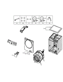 Main Assemblies parts for Samsung Washer WF330ANB/XAA / from AppliancePartsPros.com