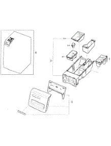 Drawer 1 parts for Samsung Washer WF350ANW/XAA / from AppliancePartsPros.com