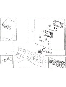 Panel parts for Samsung Washer WF350ANW/XAA / from AppliancePartsPros.com