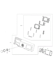 Control Panel parts for Samsung Washer WF520ABP/XAA / from AppliancePartsPros.com