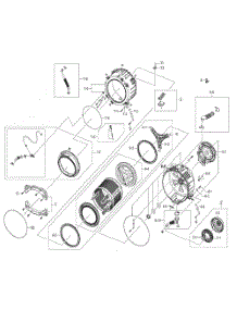 Drum Assy parts for Samsung Washer WF520ABP/XAA / from AppliancePartsPros.com