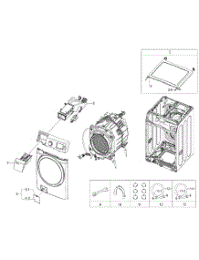 Washer Asy parts for Samsung Washer WF520ABP/XAA / from AppliancePartsPros.com
