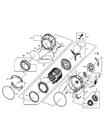 Drum Assy parts for Samsung Washer WF330ANW/XAA / from AppliancePartsPros.com