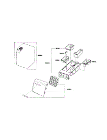 Drawer parts for Samsung Washer WF409ANW/XAA / from AppliancePartsPros.com