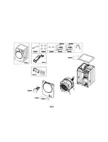 Main parts for Samsung Washer WF409ANW/XAA / from AppliancePartsPros.com