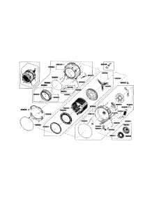 Tub & Drum parts for Samsung Washer WF409ANW/XAA / from AppliancePartsPros.com