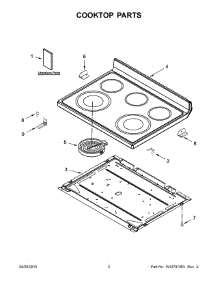 02 - Cooktop Parts parts for Maytag Range 4KAER7685EW0 from AppliancePartsPros.com