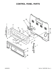 03 - Control Panel Parts parts for Maytag Range 4KAER7685EW0 from AppliancePartsPros.com