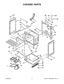 04 - Chassis Parts parts for Maytag Range 4KAER7685EW0 from AppliancePartsPros.com