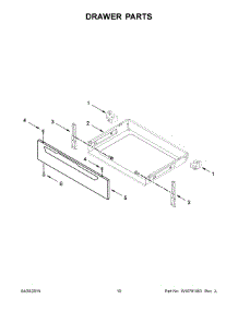 06 - Drawer Parts parts for Maytag Range 4KAER7685EW0 from AppliancePartsPros.com