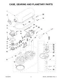 03 - Case, Gearing And Planetary Parts parts for Whirlpool Mixer 4KV25H0XQG5 from AppliancePartsPros.com