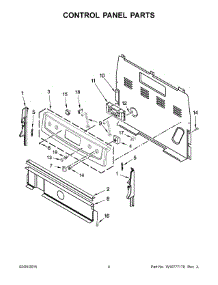 03 - Control Panel Parts parts for Whirlpool Range 4KWFE7685ES0 from AppliancePartsPros.com
