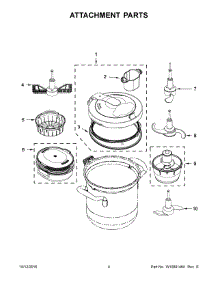 03 - Attachment Parts parts for Whirlpool Slow Cooker 5KCF0104EOB0 from AppliancePartsPros.com