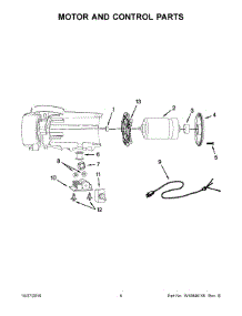 04 - Motor And Control Parts parts for Whirlpool Coffee Grinder 5KCG0702EMS0 from AppliancePartsPros.com