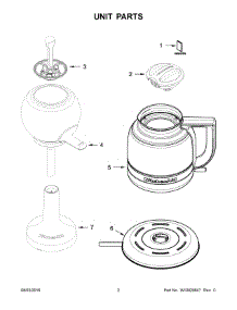02 - Unit Parts parts for Whirlpool Coffee Maker 5KCM0812SOB0 from AppliancePartsPros.com