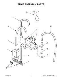 05 - Pump Assembly Parts parts for Whirlpool Coffee Maker 5KES2102BMS0 from AppliancePartsPros.com