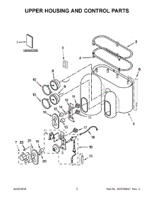 02 - Upper Housing And Control Parts parts for Whirlpool Coffee Maker 5KES2102BOB0 from AppliancePartsPros.com