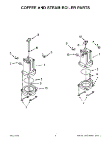 04 - Coffee And Steam Boiler Parts parts for Whirlpool Coffee Maker 5KES2102ECA0 from AppliancePartsPros.com
