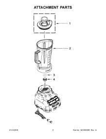 02 - Attachment Parts parts for Whirlpool Blender 5KSB1585ZOB0 from AppliancePartsPros.com