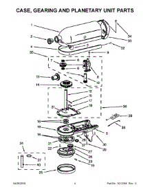 03 - Case, Gearing And Planetary Unit Parts parts for Whirlpool Mixer 5KSM150PSSIC4 from AppliancePartsPros.com