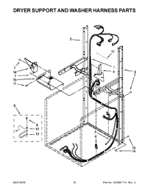 06 - Dryer Support And Washer Harness Parts parts for Whirlpool Washer Dryer Combo 7MWET3300EQ1 from AppliancePartsPros.com