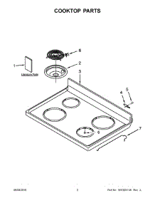 02 - Cooktop Parts parts for Maytag Range ACR3130BAW0 from AppliancePartsPros.com