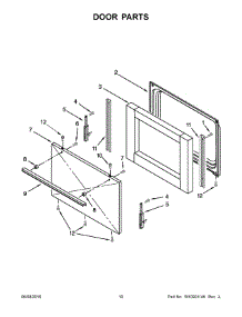 06 - Door Parts parts for Maytag Range ACR3130BAW0 from AppliancePartsPros.com