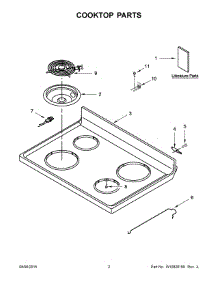 02 - Cooktop Parts parts for Maytag Range ACR4303MEB0 from AppliancePartsPros.com