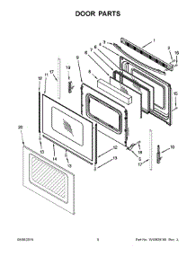 05 - Door Parts parts for Maytag Range ACR4303MEW0 from AppliancePartsPros.com