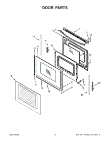 05 - Door Parts parts for Maytag Range ACR4303MFW0 from AppliancePartsPros.com
