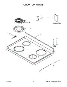 02 - Cooktop Parts parts for Maytag Range ACR4503SEW0 from AppliancePartsPros.com