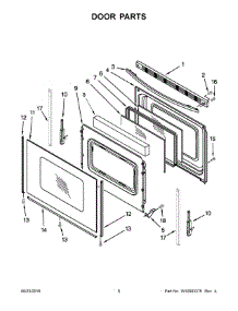 05 - Door Parts parts for Maytag Range ACR4503SFB0 from AppliancePartsPros.com