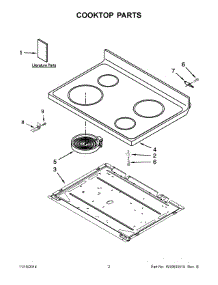02 - Cooktop Parts parts for Maytag Range AER5330BAW0 from AppliancePartsPros.com
