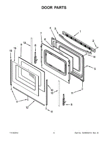04 - Door Parts parts for Maytag Range AER5330BAW0 from AppliancePartsPros.com