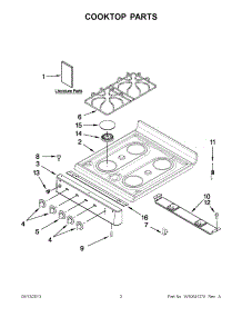 02 - Cooktop Parts parts for Amana Range AGG222VDW2 from AppliancePartsPros.com