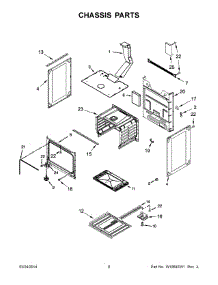 05 - Chassis Parts parts for Amana Range AGR3130BAW0 from AppliancePartsPros.com