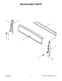03 - Backguard Parts parts for Maytag Range AGR4230BAB1 from AppliancePartsPros.com