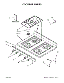 02 - Cooktop Parts parts for Maytag Range AGR4230BAW0 from AppliancePartsPros.com
