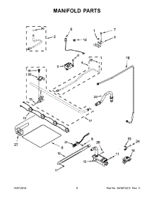 04 - Manifold Parts parts for Maytag Range AGR4230BAW0 from AppliancePartsPros.com