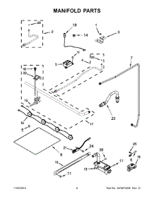 04 - Manifold Parts parts for Maytag Range AGR5330BAB0 from AppliancePartsPros.com
