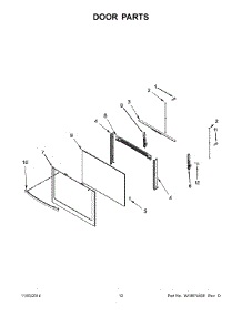 07 - Door Parts parts for Maytag Range AGR5330BAB0 from AppliancePartsPros.com