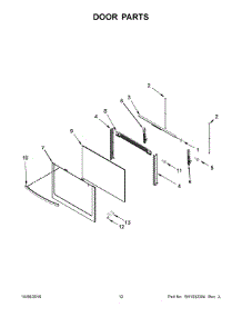 07 - Door Parts parts for Maytag Range AGR5330BAB1 from AppliancePartsPros.com