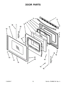 07 - Door Parts parts for Amana Range AGR5630BDS1 from AppliancePartsPros.com
