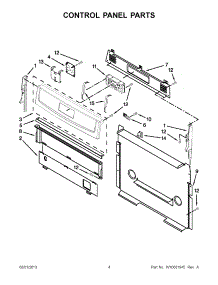 02 - Control Panel Parts parts for Amana Range AGR5630BDW0 from AppliancePartsPros.com
