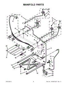 03 - Manifold Parts parts for Amana Range AGR5630BDW0 from AppliancePartsPros.com