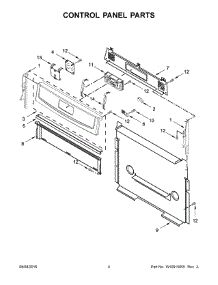 03 - Control Panel Parts parts for Maytag Range AGR6303MFB0 from AppliancePartsPros.com