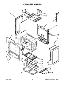 05 - Chassis Parts parts for Maytag Range AGR6303MFW0 from AppliancePartsPros.com